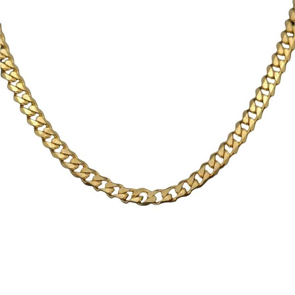 20" x 5mm 14K Gold Finish over 316L Stainless Steel Cuban Chain. - Picture 12 of 13